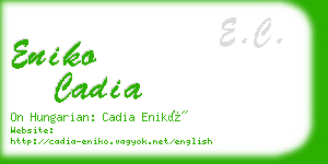 eniko cadia business card